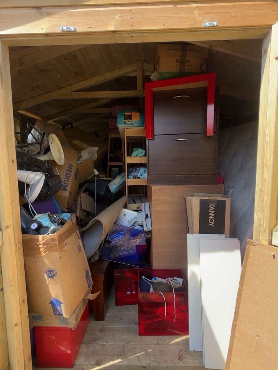 View the Storage unit before and after comparison