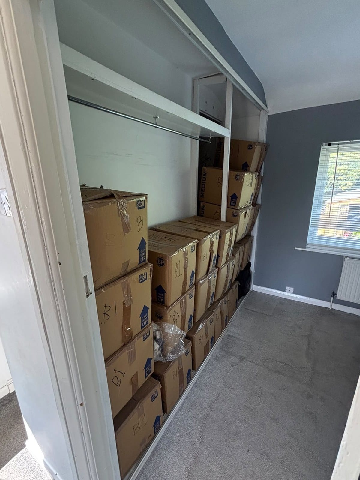View the Wardrobe clearance before and after comparison